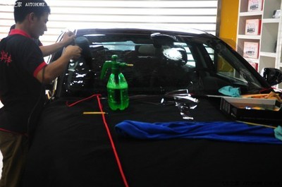 【圖】奧迪A6貼3M全車太陽隔熱防爆膜 酷斯特汽車裝飾改裝中心_服務商論壇_汽車之家論壇